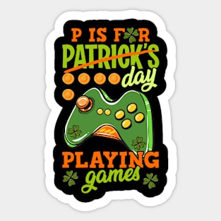 P Is For Playing Games Sticker